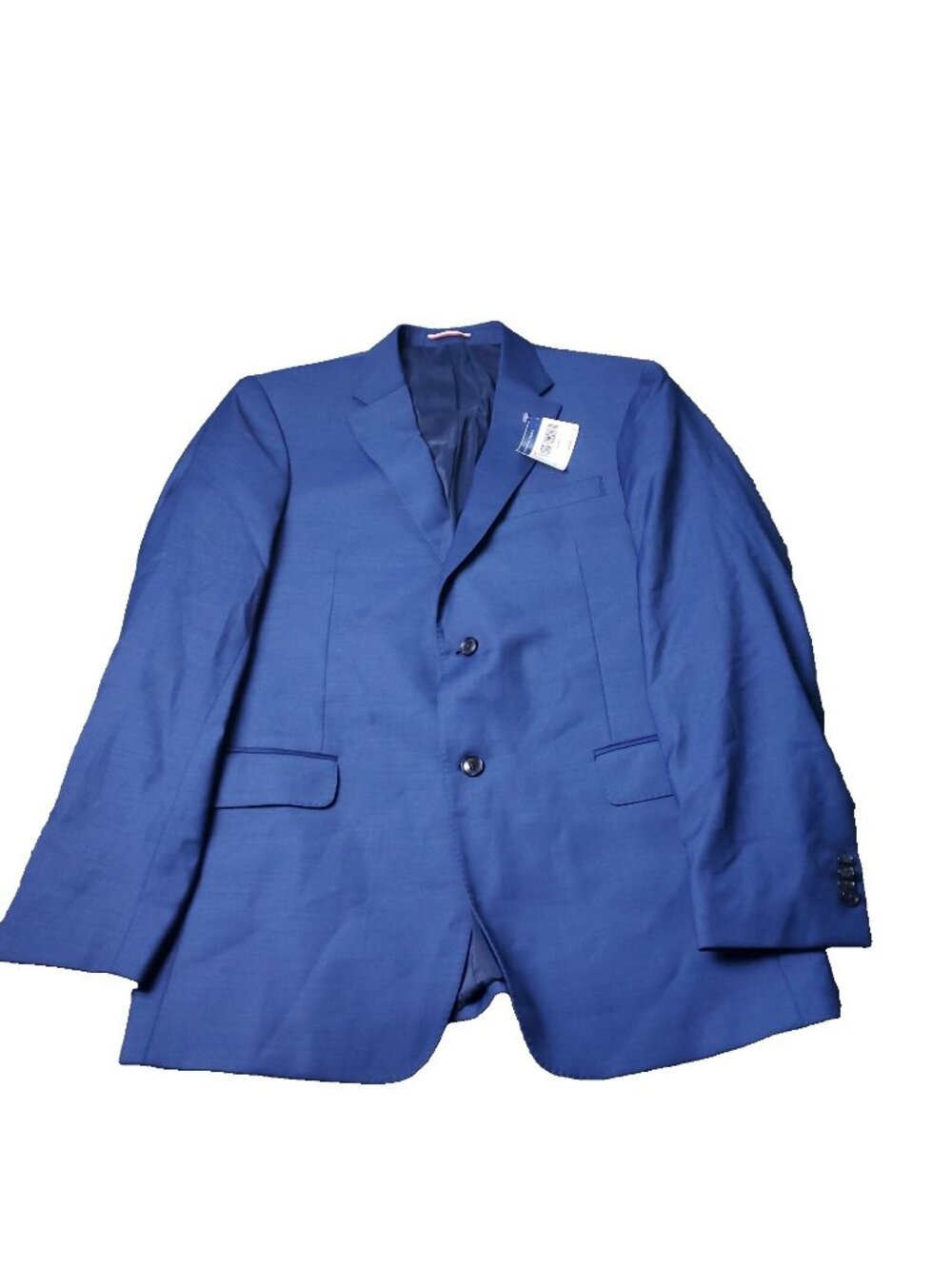 NEW $279 Tommy Hilfiger Blazer Mens 42L Blue  Wool Blend Suit Jacket